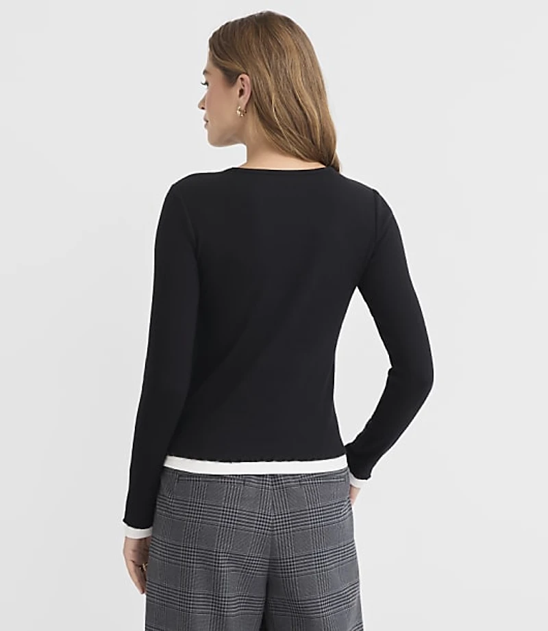 Ruffle Double Layer Tee