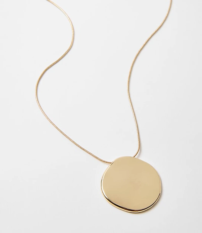 Coin Pull Tie Pendant Necklace