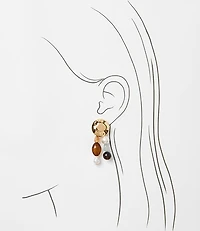 Mini Pearlized Drop Earrings