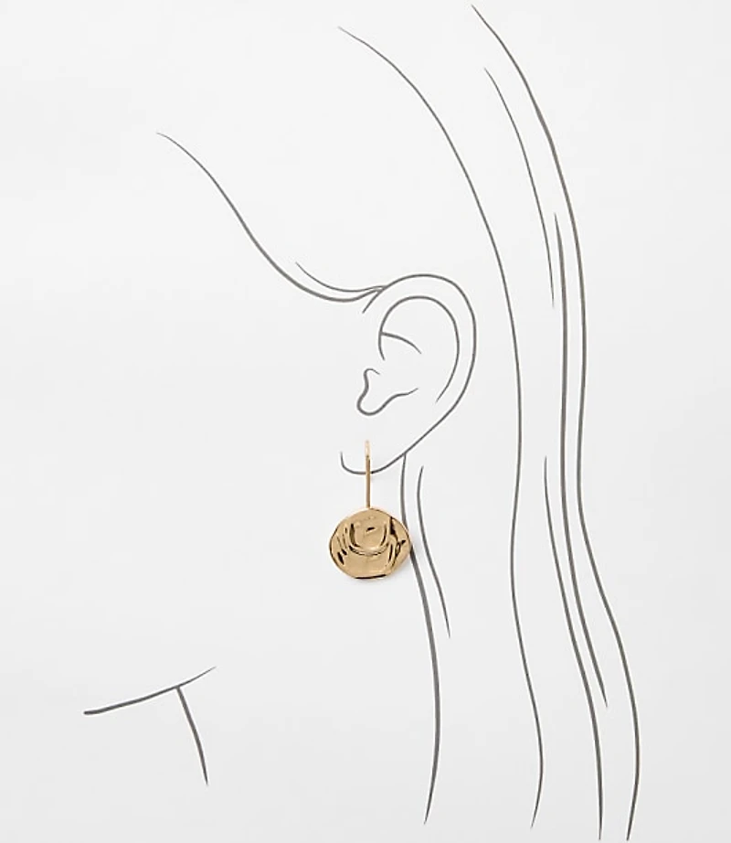 Coin Pull Through Earrings