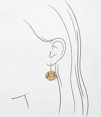 Coin Pull Through Earrings