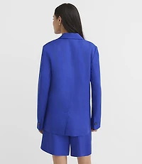 Linen Blend Modern Blazer