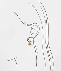Pearlized Seashell Earring Set