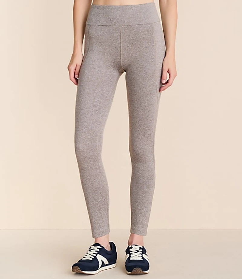 Lou & Grey Heathered Brushedsoft Side Pocket 7/8 Leggings