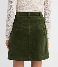Corduroy Mini Pocket Skirt