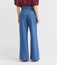 High Rise Trouser Jeans Bright Mid Indigo Wash