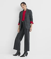 Houndstooth Oversized Blazer