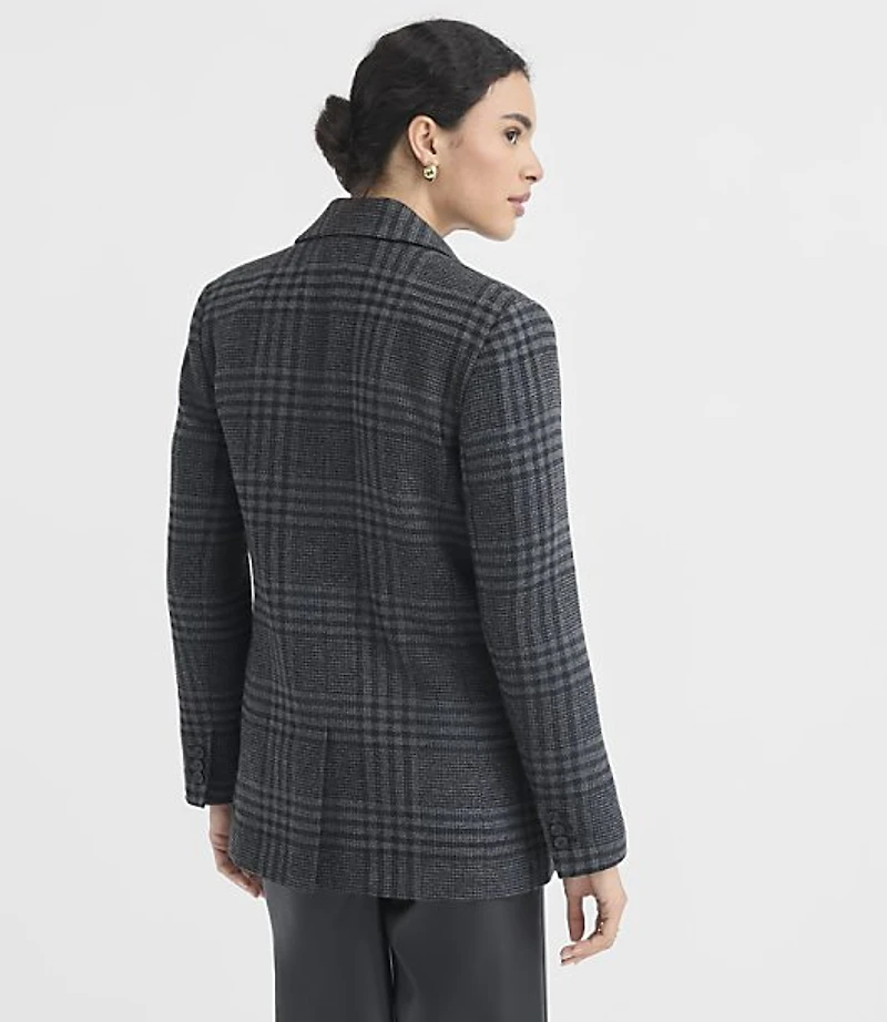 Houndstooth Oversized Blazer