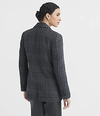 Houndstooth Oversized Blazer