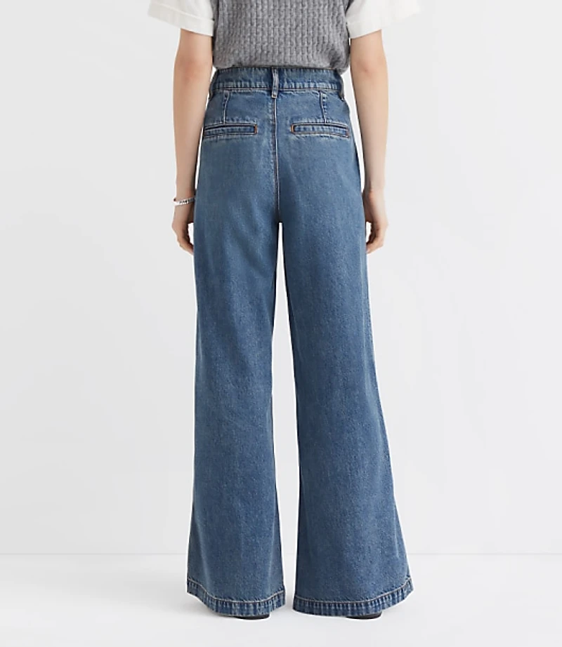 High Rise Trouser Jeans Authentic Vintage Mid Wash