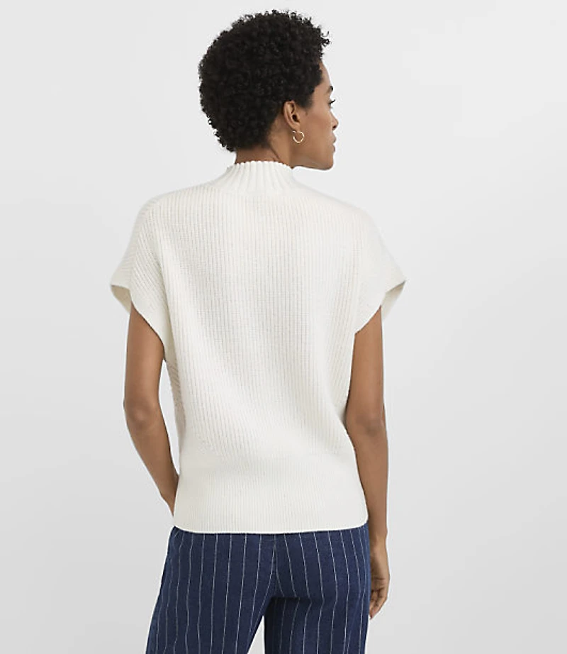 Petite Angled Ribbed Wedge Sweater