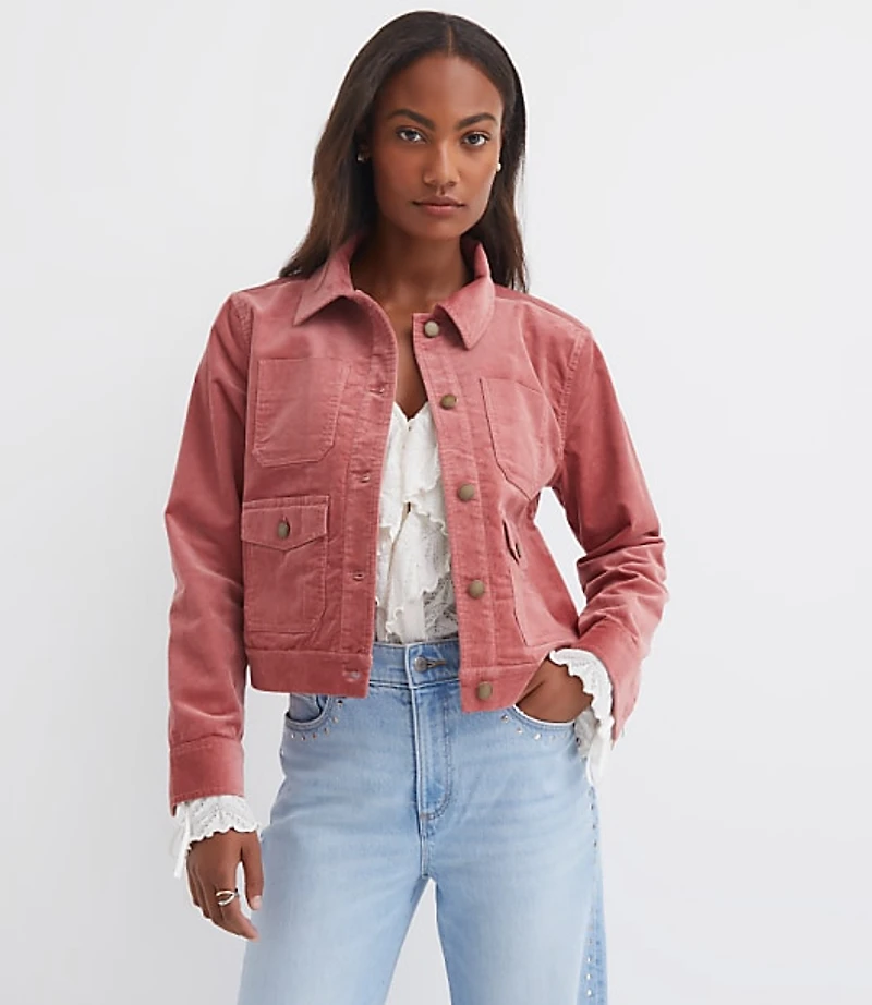 Brushed Corduroy Shirt Jacket