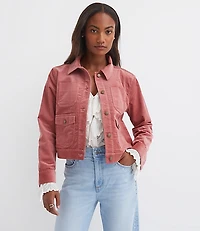 Brushed Corduroy Shirt Jacket