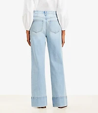Curvy High Rise Wide Leg Jeans Vintage Light Indigo Wash