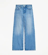 Petite High Rise Wide Leg Jeans Vintage Indigo