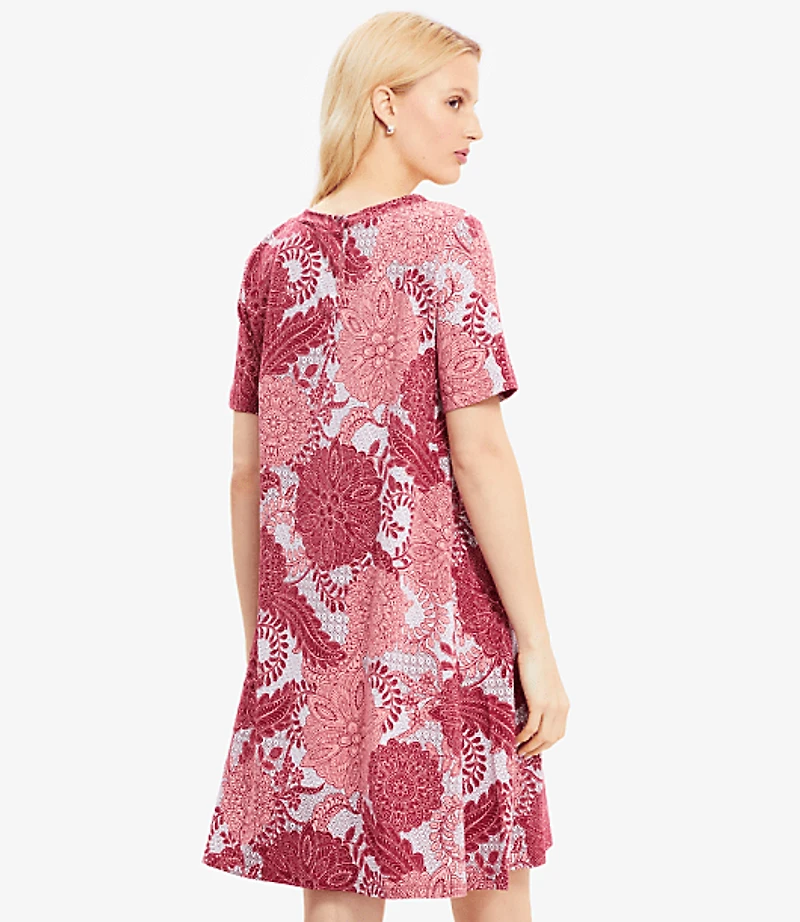 Floral Mini Swing Dress