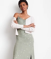 Petite LOFT Versa Gingko Strappy Midi Slip Dress