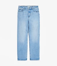 Petite High Rise Straight Jeans Bright Vintage Wash