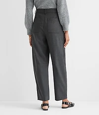 Petite Tailored Barrel Pants Brushed Flannel