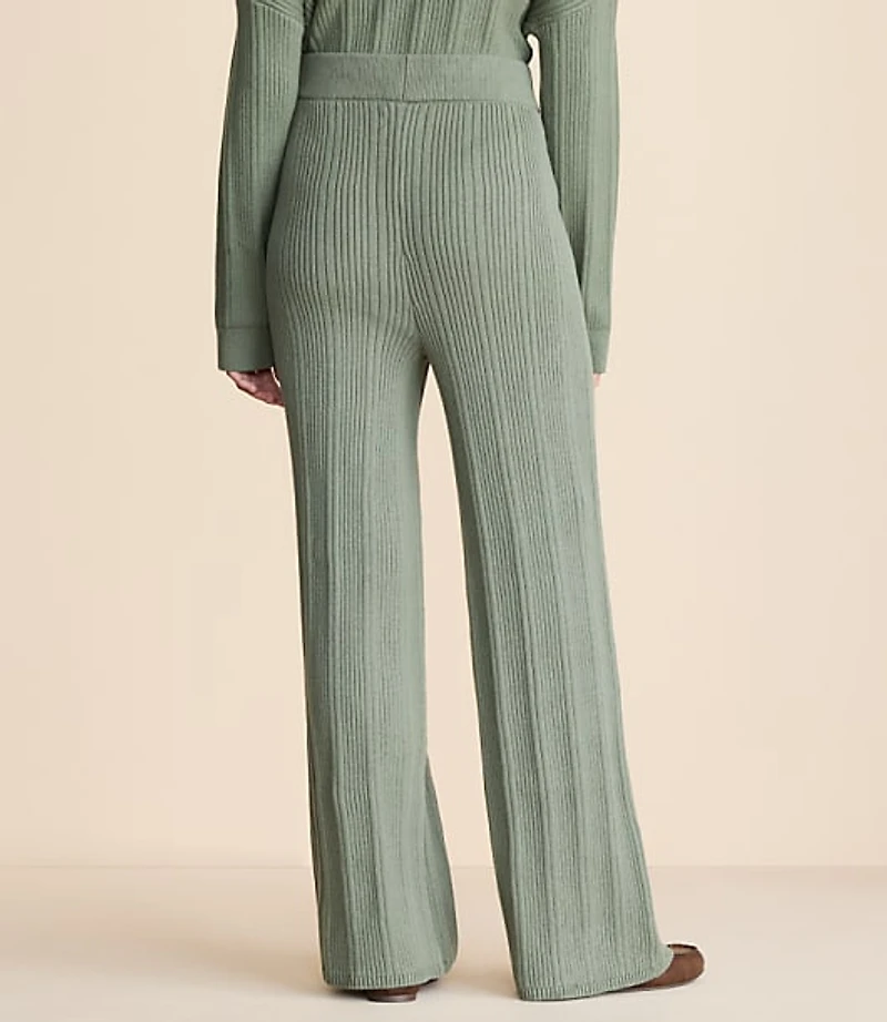 Lou & Grey Ribbed Wide Leg Sweater Pants