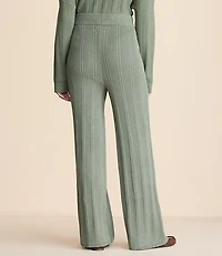 Lou & Grey Ribbed Wide Leg Sweater Pants