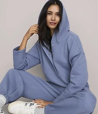 Lou & Grey Wafflestitch Snap Hoodie