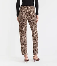 Petite Riviera Slim Pants in Leopard Print Bi-Stretch