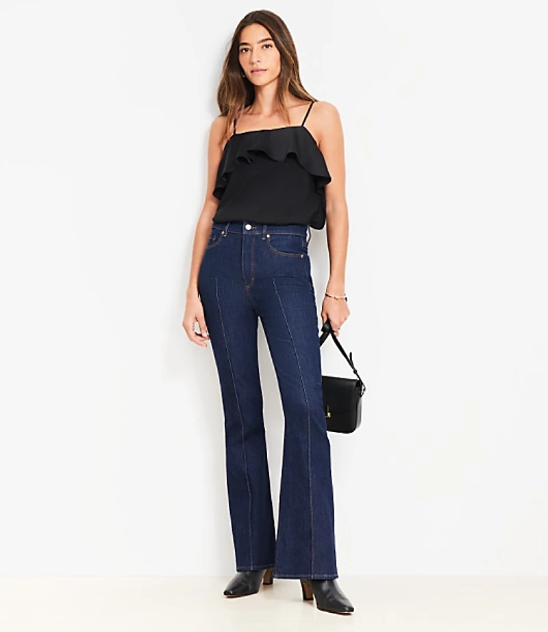 Petite Ruffle Square Neck Cami