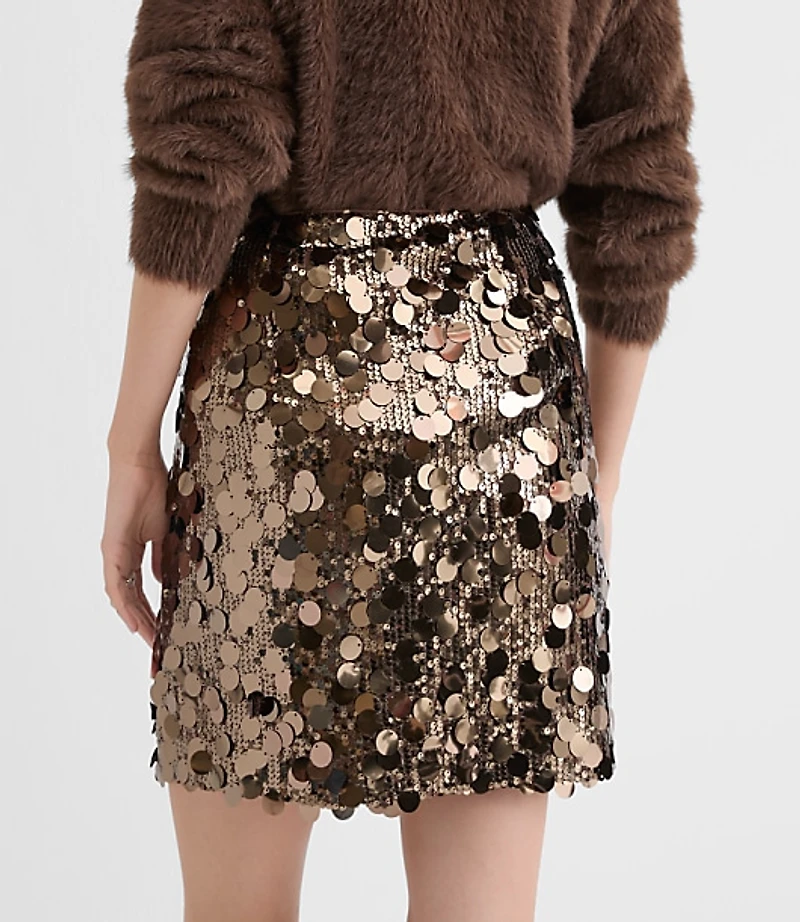 Sequin Mini Skirt