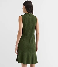Jacquard Mini Flounce Dress