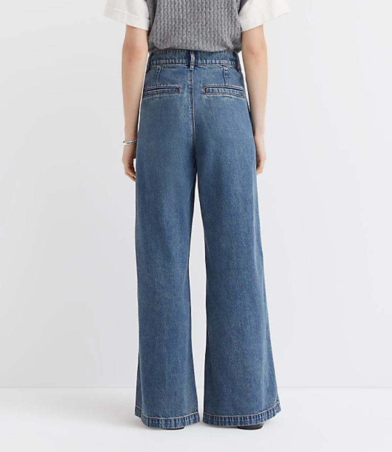 Curvy High Rise Trouser Jeans Authentic Vintage Mid Wash