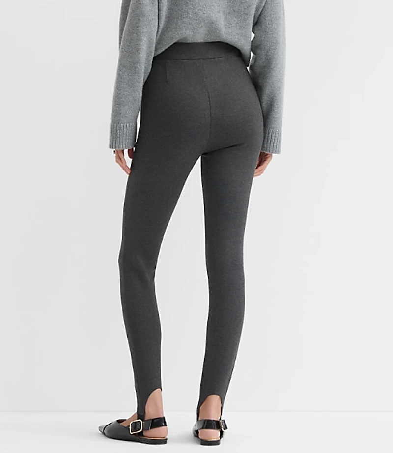 Petite Stirrup Leggings Heathered Ponte