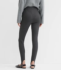 Petite Stirrup Leggings Heathered Ponte