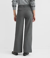 Palmer Wide Leg Pants Heathered Ponte