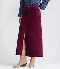 Tall Brushed Corduroy Midi Skirt