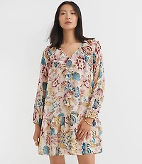 Petite Garden Ruffle Mini Flounce Dress