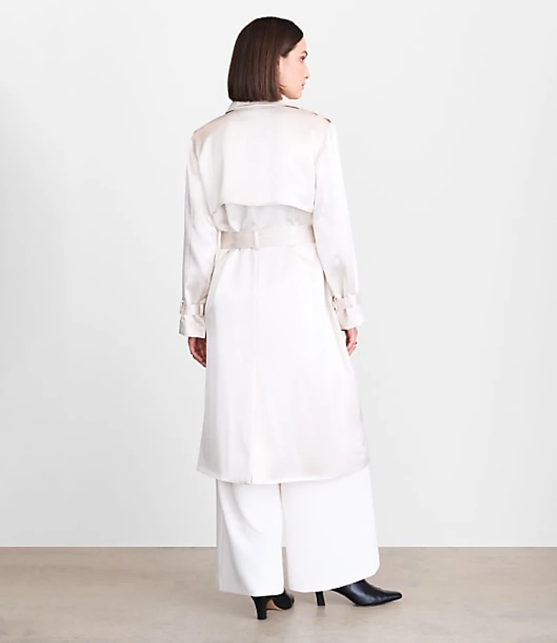 LOFT Versa Satin Trench Coat