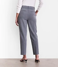 LOFT Versa Seasonless Stretch Double Pleat Taper Pants in Heather