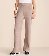 Petite Lou & Grey Heathered Waffle Cloudstitch Wide Leg Pants