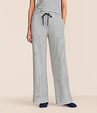 Lou & Grey Stripe Textured Wide Leg Pants
