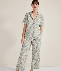Haven Well Within Organic Cotton Linen Watercolor Pajama Pants