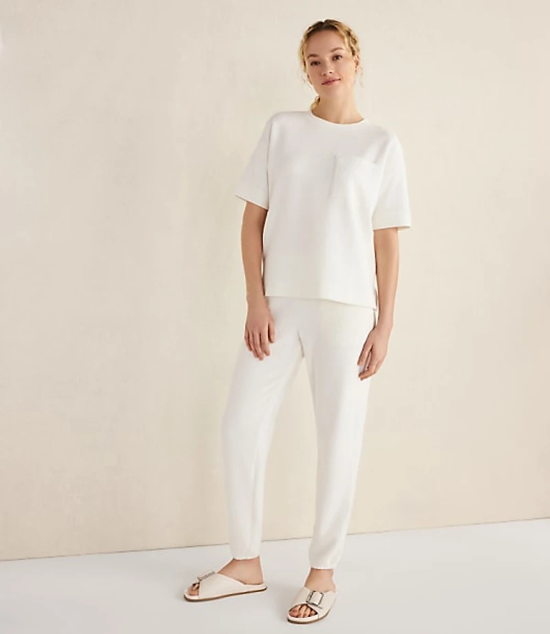Haven Well Within Cotton Blend Textured Crewneck Tee