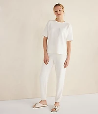 Haven Well Within Cotton Blend Textured Crewneck Tee