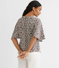 Lace Garden Cape Sleeve Top