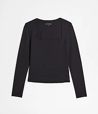 Petite LOFT Versa 360 Knit Square Neck Top