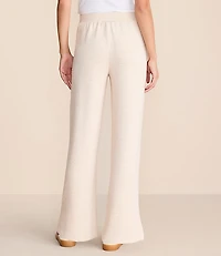 Petite Lou & Grey Heathered Scubasoft Side Slit Straight Leg Pants