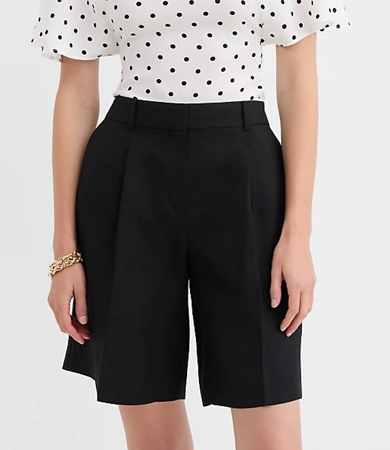 Bermuda Shorts Linen Blend