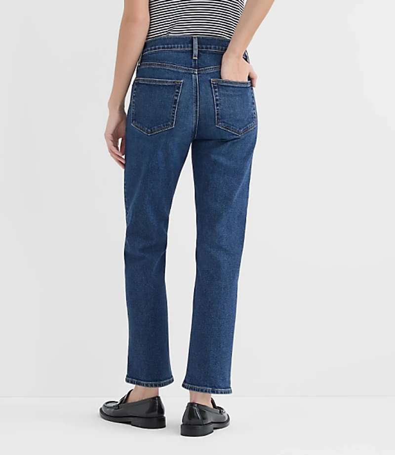 Rivete Mid Rise Slim Jeans Muse Wash