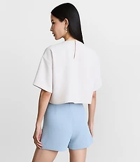 LOFT Versa Crepe Drape Relaxed Tee