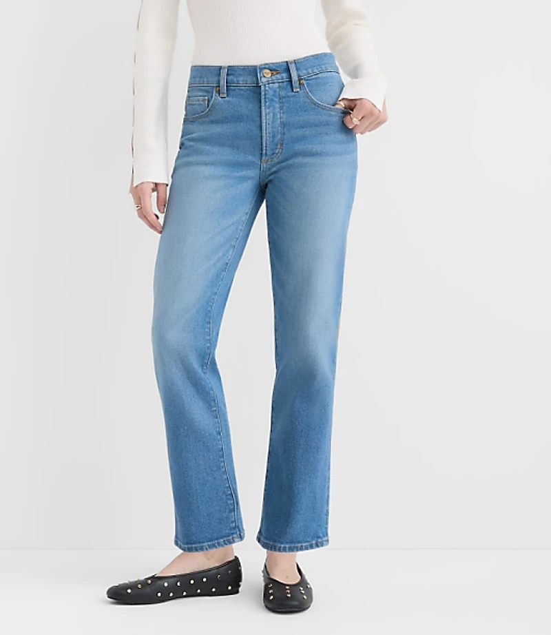 Rivete Mid Rise Slim Jeans Vintage Wash